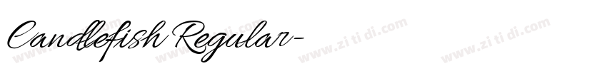Candlefish Regular字体转换 Candlefish Regular字体转换